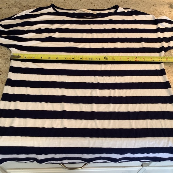 Soft Surroundings Navy and White Striped Women's Top Size Small - Picture 7 of 10